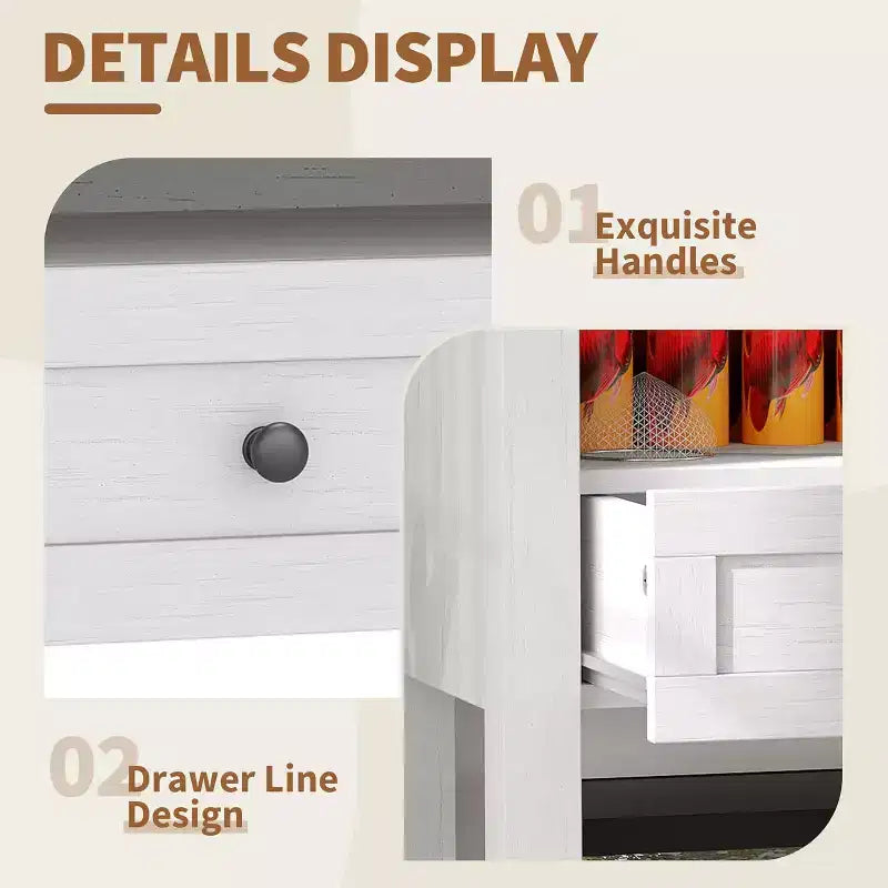 Meuble de support pour aquarium double couche Acekool 37, supporte jusqu'à 295 kg avec multiprise et tiroirs pour salon