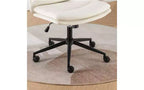 Chaise réglable pivotante croisée TUYOHW, chaise de bureau ergonomique à assise large, chaise de bureau à domicile en cuir PU, chaise de vanité