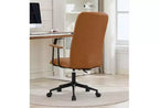 Chaise de bureau pivotante à dossier haut TUYOHW, chaise de bureau ergonomique avec vérin à gaz réglable, chaise de bureau en cuir PU avec accoudoirs et roulettes