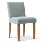 Lot de 2 chaises de salle à manger modernes sans accoudoirs avec assise rembourrée en tissu et pieds en bois massif pour cuisine ou salle à manger-Panipeachy