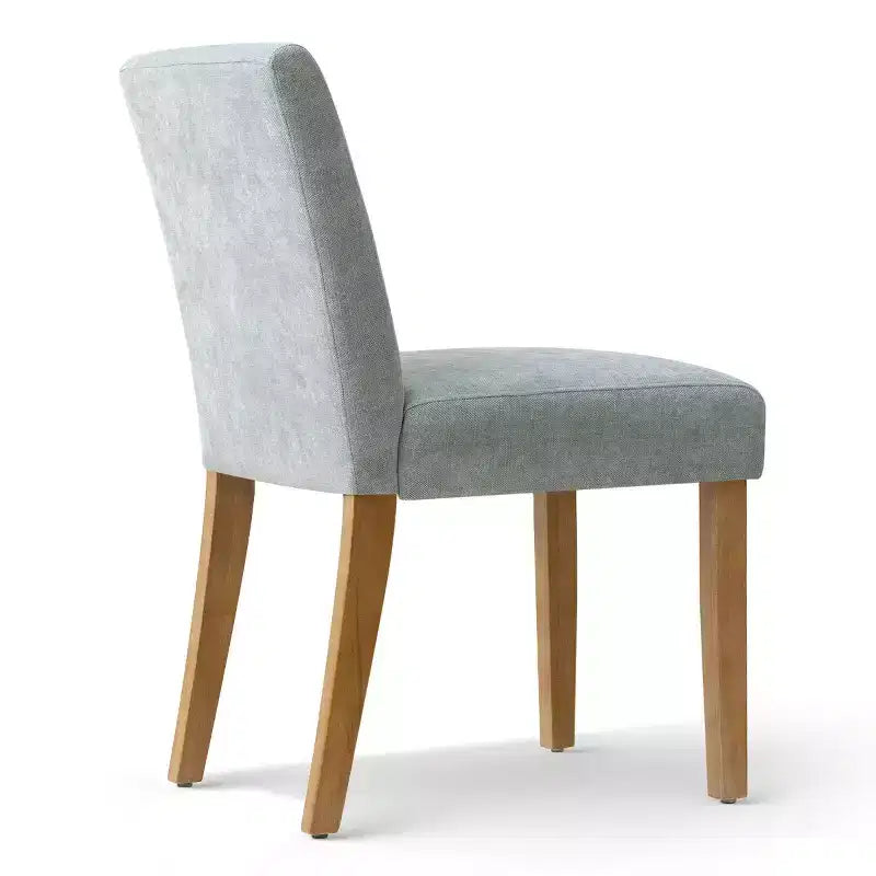 Lot de 2 chaises de salle à manger modernes sans accoudoirs avec assise rembourrée en tissu et pieds en bois massif pour cuisine ou salle à manger-Panipeachy