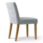Lot de 2 chaises de salle à manger modernes sans accoudoirs avec assise rembourrée en tissu et pieds en bois massif pour cuisine ou salle à manger-Panipeachy