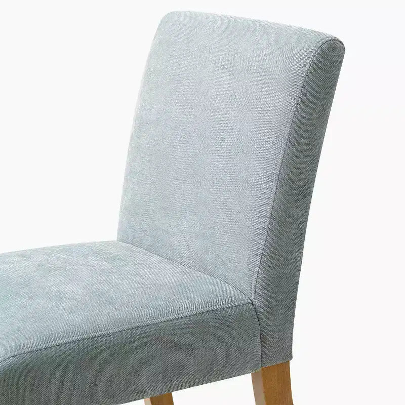 Lot de 2 chaises de salle à manger modernes sans accoudoirs avec assise rembourrée en tissu et pieds en bois massif pour cuisine ou salle à manger-Panipeachy