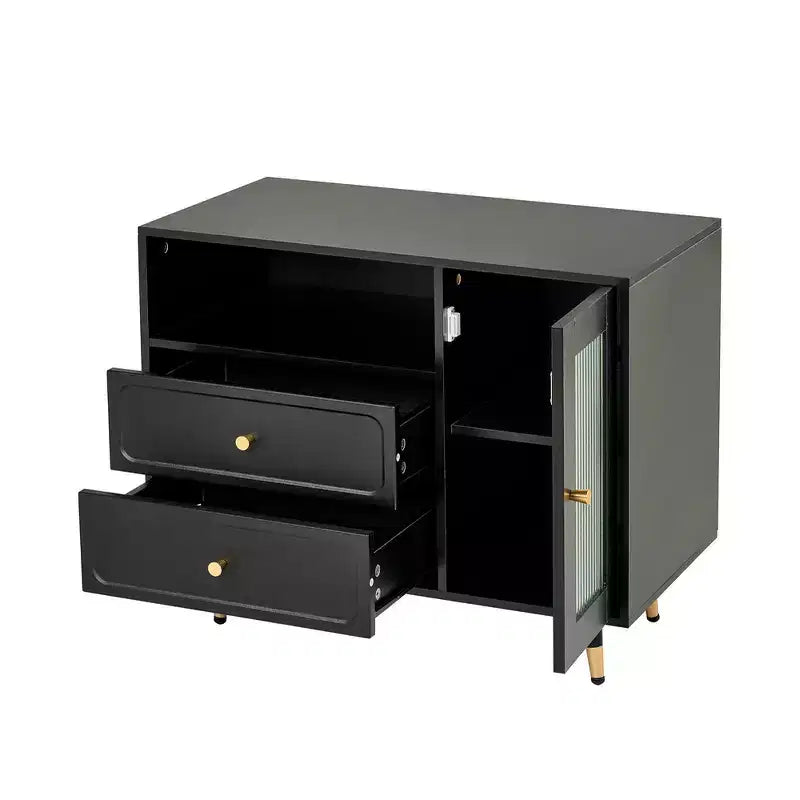 Coiffeuse moderne Whisen, table de maquillage rétractable, ensemble compact avec miroir, tiroirs et meuble de rangement