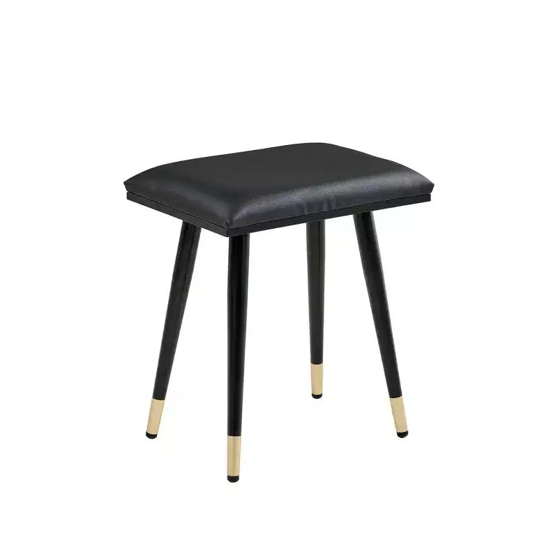 Coiffeuse moderne Whisen, table de maquillage rétractable, ensemble compact avec miroir, tiroirs et meuble de rangement
