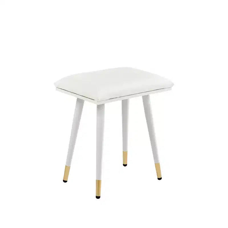 Coiffeuse moderne Whisen, table de maquillage rétractable, ensemble compact avec miroir, tiroirs et meuble de rangement