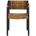 Aksel Arm Dining Chair - DCH1214 - Banana Natural/Black - Safavieh
