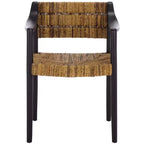 Aksel Arm Dining Chair - DCH1214 - Banana Natural/Black - Safavieh