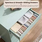 Commode haute de chambre Acekool avec tiroirs, commode verticale en bois avec rangement profond, organisateur de placard