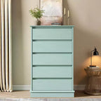 Commode haute de chambre Acekool avec tiroirs, commode verticale en bois avec rangement profond, organisateur de placard