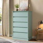 Commode haute de chambre Acekool avec tiroirs, commode verticale en bois avec rangement profond, organisateur de placard