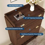 Meuble de rangement pour chaussures avec 2 tiroirs à rabat, meuble de rangement pour chaussures dissimulé sur pied, meuble à chaussures étroit en bois pour couloir et salon