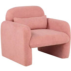Fauteuil d'appoint moderne TUYOHW avec revêtement en molleton Teddy, fauteuil de salon individuel avec oreiller, pour salon, chambre à coucher, bureau