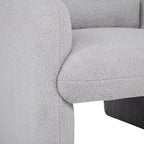 Fauteuil d'appoint moderne TUYOHW avec revêtement en molleton Teddy, fauteuil de salon individuel avec oreiller, pour salon, chambre à coucher, bureau