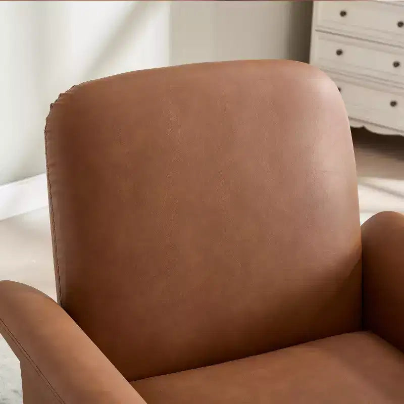 TUYOHW Fauteuil d'appoint pivotant moderne avec base en bois, fauteuil lounge avec accoudoirs courbés, fauteuil simple pour salon, chambre à coucher