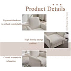 TUYOHW Fauteuil d'appoint pivotant moderne avec base en bois, fauteuil lounge avec accoudoirs courbés, fauteuil simple pour salon, chambre à coucher