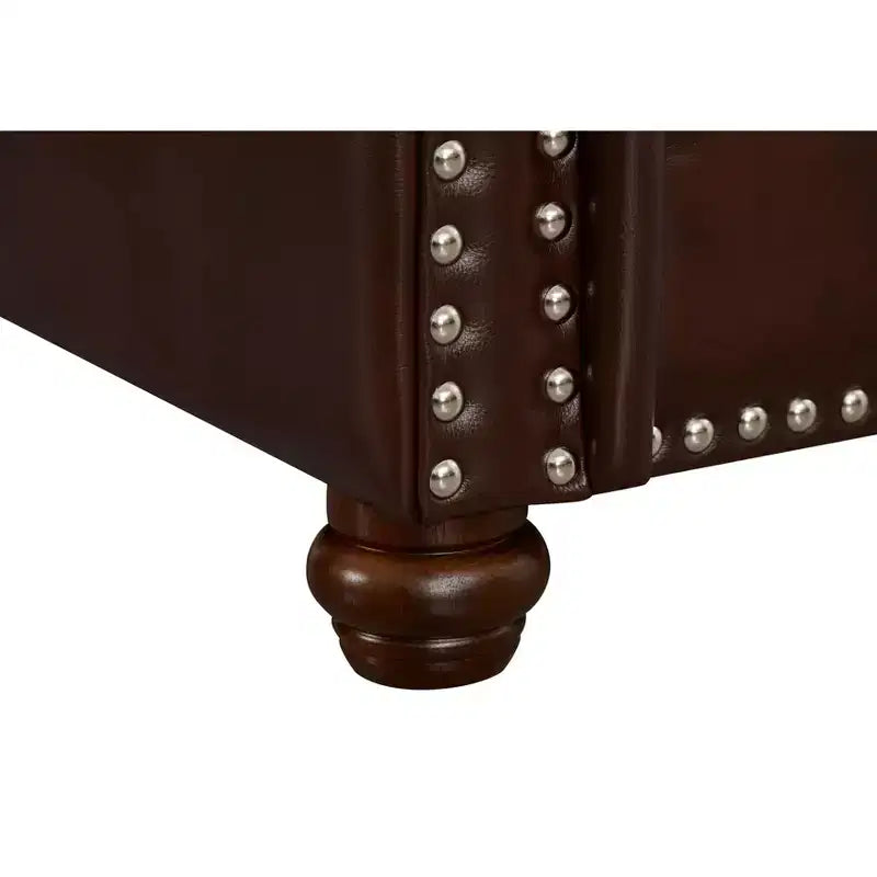 TUYOHW Canapé simple moderne en similicuir de 91 cm avec pieds en bois pour salon, bureau, appartement