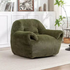 YOSIMFUR Fauteuil poire, Canapé poire confortable avec support dorsal, Fauteuil poire en fausse fourrure pour adultes et enfants, Canapé de sol rembourré