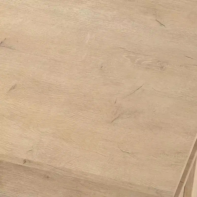 Table basse Acekool avec tiroir et étagère de rangement ouverte, grande table de salon en bois, facile à nettoyer, marron/chêne clair