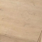 Table basse Acekool avec tiroir et étagère de rangement ouverte, grande table de salon en bois, facile à nettoyer, marron/chêne clair