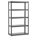 VEVOR Storage Shelves, 2000lbs, 5Tier Garage Storage Shelving, 18 Dx40 Wx72 H Adjustable Metal Shelves for Garage Shelves Utility Rack Shelf,Black