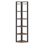 Étagère d'angle à 6 niveaux, petite étagère de rangement d'angle