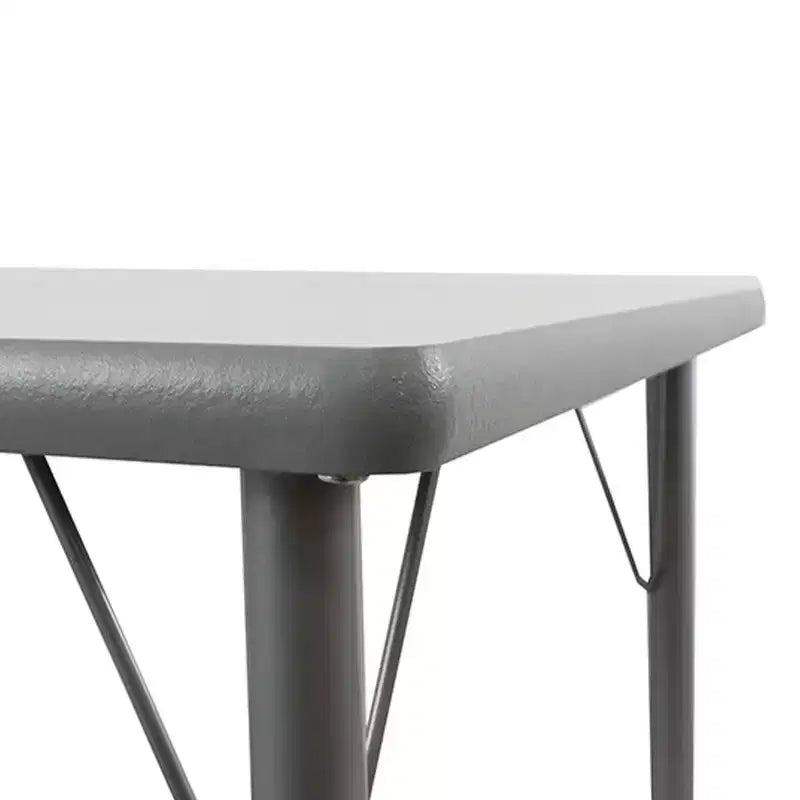 Table d'activité effaçable à sec 24 x 48 (60x120cm) Bordure grise - Pieds gris réglables 15 - 24