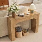 47/63 dans la console de table de ferme, Table d'entrée étroite en bois derrière le canapé, Meuble de couloir rustique mince pour les salons, les foyers et les appartements