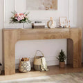 47/63 dans la console de table de ferme, Table d'entrée étroite en bois derrière le canapé, Meuble de couloir rustique mince pour les salons, les foyers et les appartements