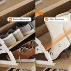 Meuble à chaussures cannelé de 31,5 po avec 2 tiroirs basculants - Organisateur d'entrée étroit avec étagères réglables pour couloir ou chambre à coucher