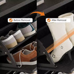 Meuble à chaussures cannelé de 31,5 po avec 2 tiroirs basculants - Organisateur d'entrée étroit avec étagères réglables pour couloir ou chambre à coucher