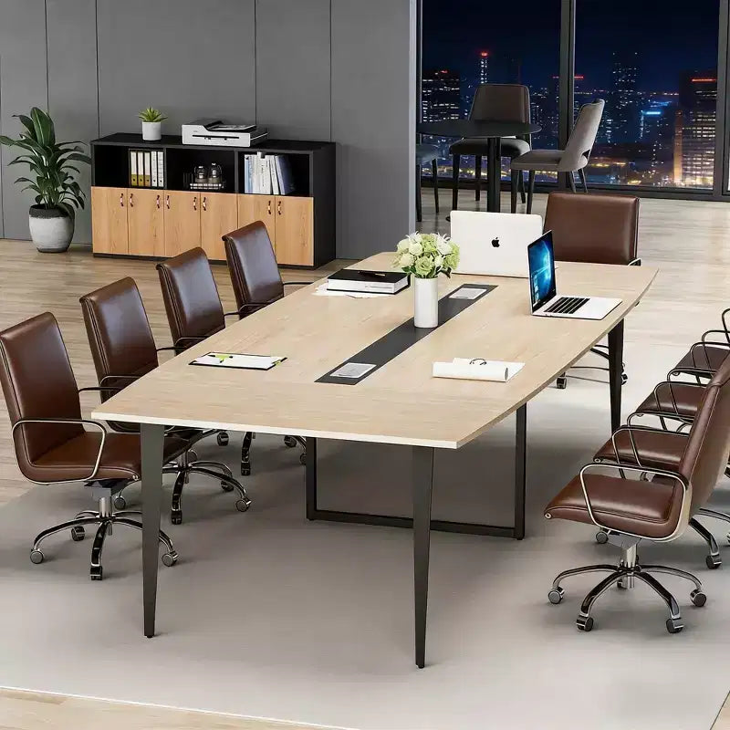 Table de conférence, Table de réunion moderne en forme de bateau