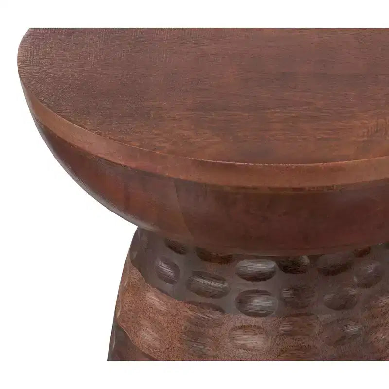 Table d'appoint contemporaine en bois massif de 33 cm de large Willis