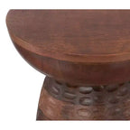 Table d'appoint contemporaine en bois massif de 33 cm de large Willis
