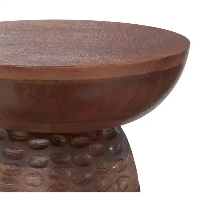 Table d'appoint contemporaine en bois massif de 33 cm de large Willis
