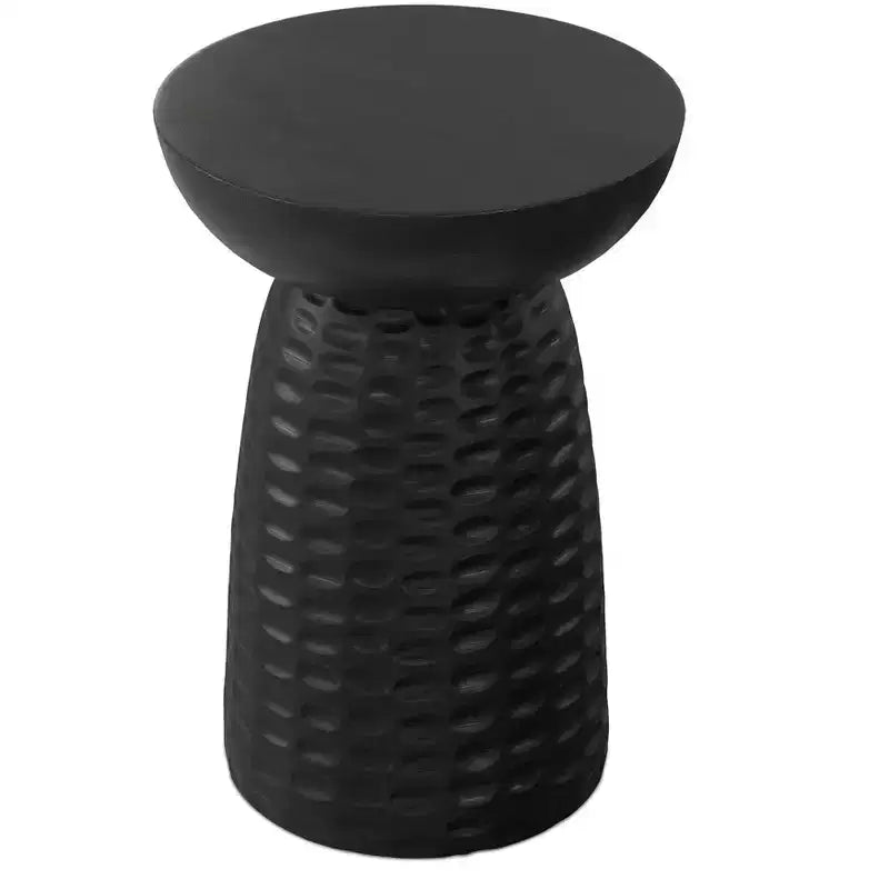 Table d'appoint contemporaine en bois massif de 33 cm de large Willis