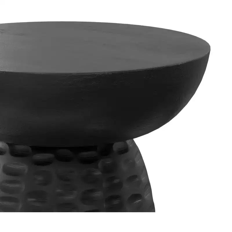 Table d'appoint contemporaine en bois massif de 33 cm de large Willis