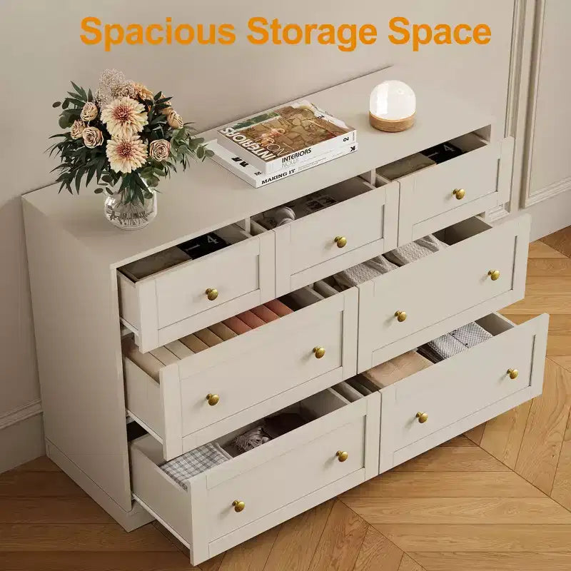 Commode à 7 tiroirs pour chambre à coucher