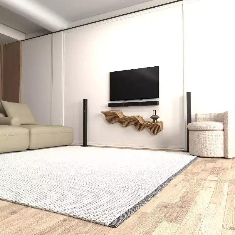 Étagère murale flottante Sierra Home Decor – Étagère de chambre géométrique pour la maison ou le bureau style vague 40 étagères