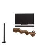 Étagère murale flottante Sierra Home Decor – Étagère de chambre géométrique pour la maison ou le bureau style vague 40 étagères