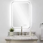 Miroir Mural LED Uttermost Crofton Nickel Poli 22 1/4 x 32 1/4