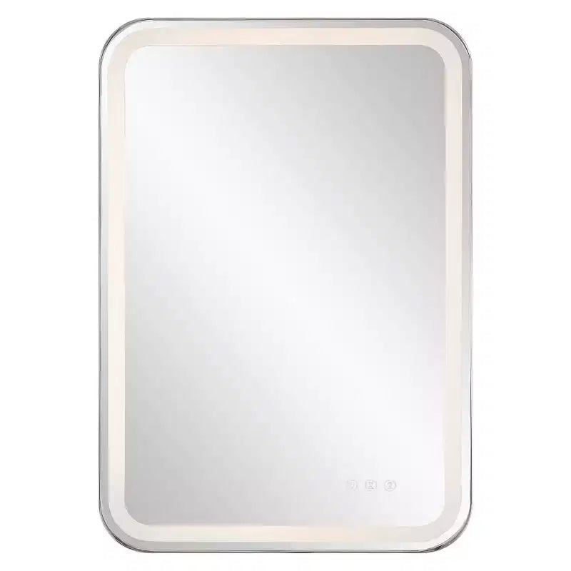 Miroir Mural LED Uttermost Crofton Nickel Poli 22 1/4 x 32 1/4