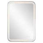 Miroir Mural LED Uttermost Crofton Nickel Poli 22 1/4 x 32 1/4