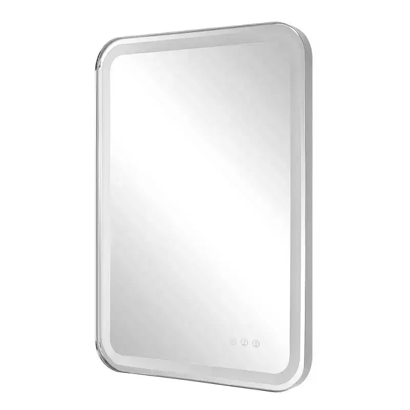 Miroir Mural LED Uttermost Crofton Nickel Poli 22 1/4 x 32 1/4