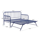 Lit de repos Yorkshire avec lit gigogne relevable – Bleu marine – iNSPIRE Q