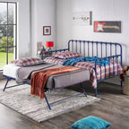 Lit de repos Yorkshire avec lit gigogne relevable – Bleu marine – iNSPIRE Q