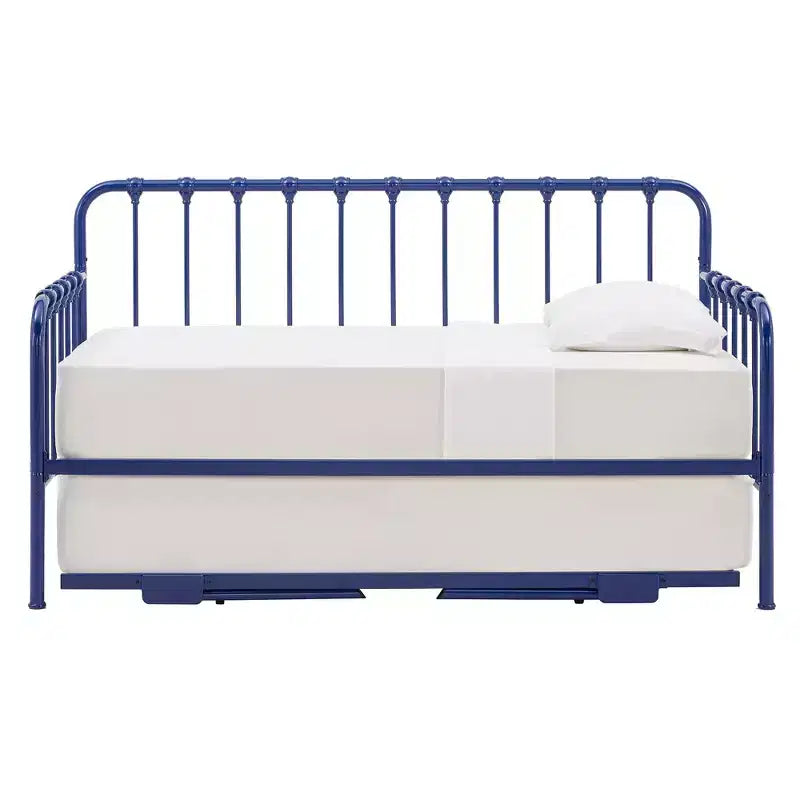 Lit de repos Yorkshire avec lit gigogne relevable – Bleu marine – iNSPIRE Q