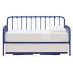 Lit de repos Yorkshire avec lit gigogne relevable – Bleu marine – iNSPIRE Q