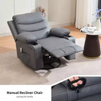 Fauteuil inclinable pivotant et berçant avec massage et chauffage