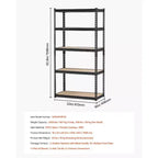 Étagères de rangement, 907 kg, Étagères de rangement de garage à 5 niveaux, 40,6 P x 81,3 L x 159,5 H Étagères métalliques réglables pour garage Étagère utilitaire